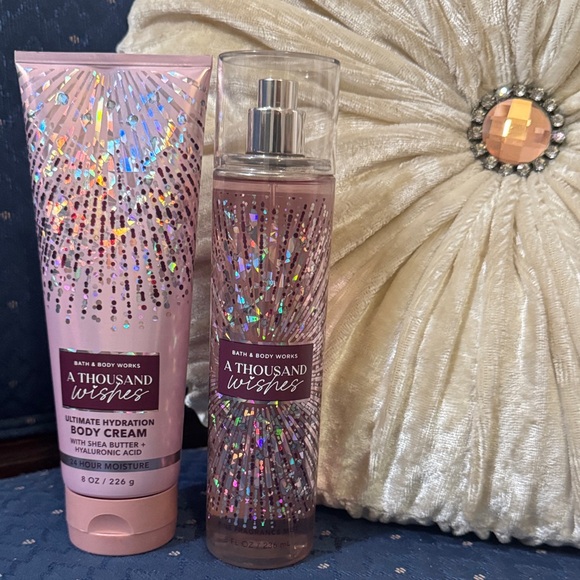 Bath & Body Works Other - Bath & Body Works A Thousand Wishes Pink Body Cream & Fragrance Mist